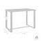 Armen Living Argiope Outdoor Patio Bar Height Dining Table in Aluminum 840254332980 - alternate 2